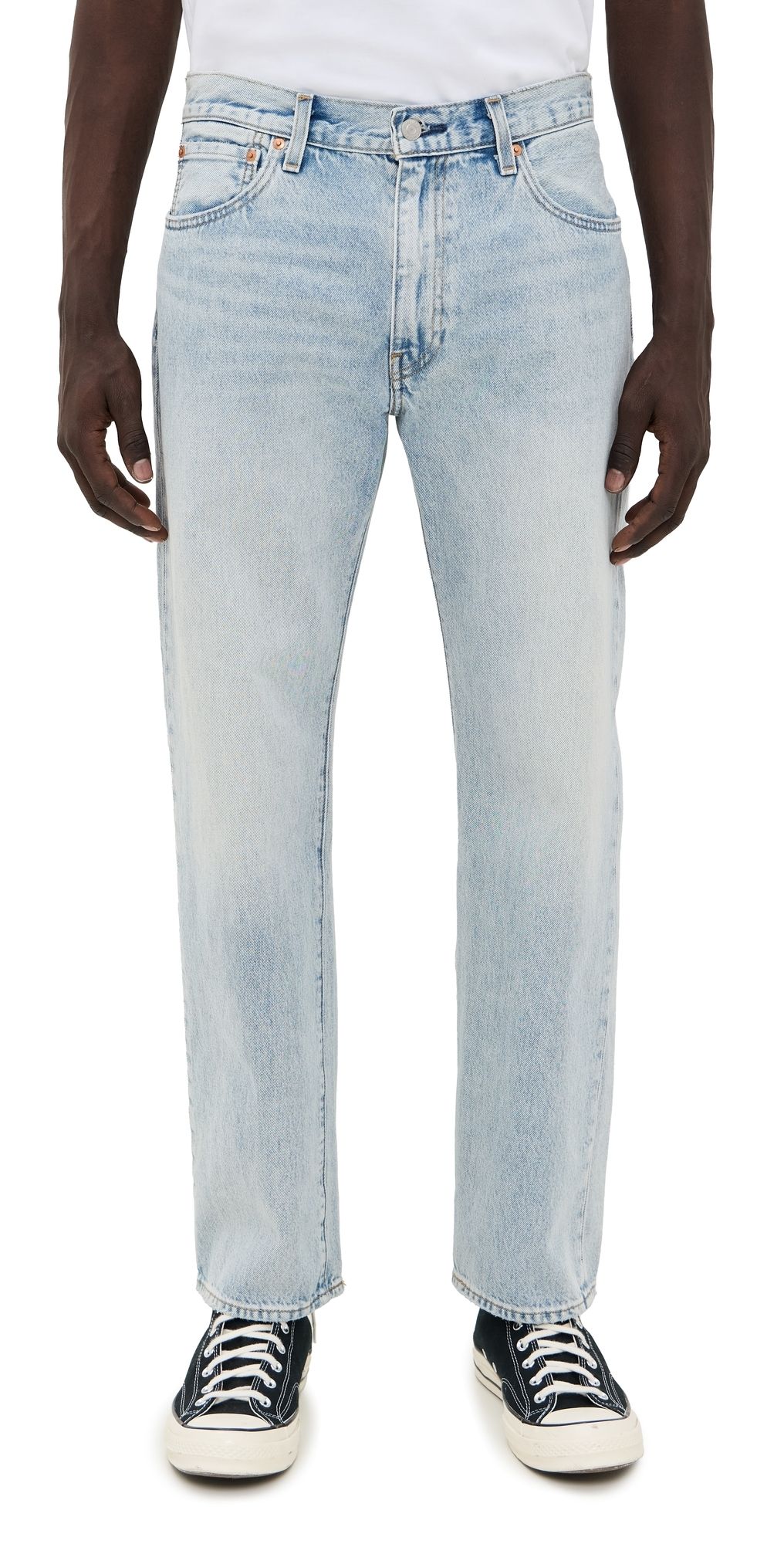 Levi's 555 Relaxed Straight Jeans Baby Blue Essentials 38