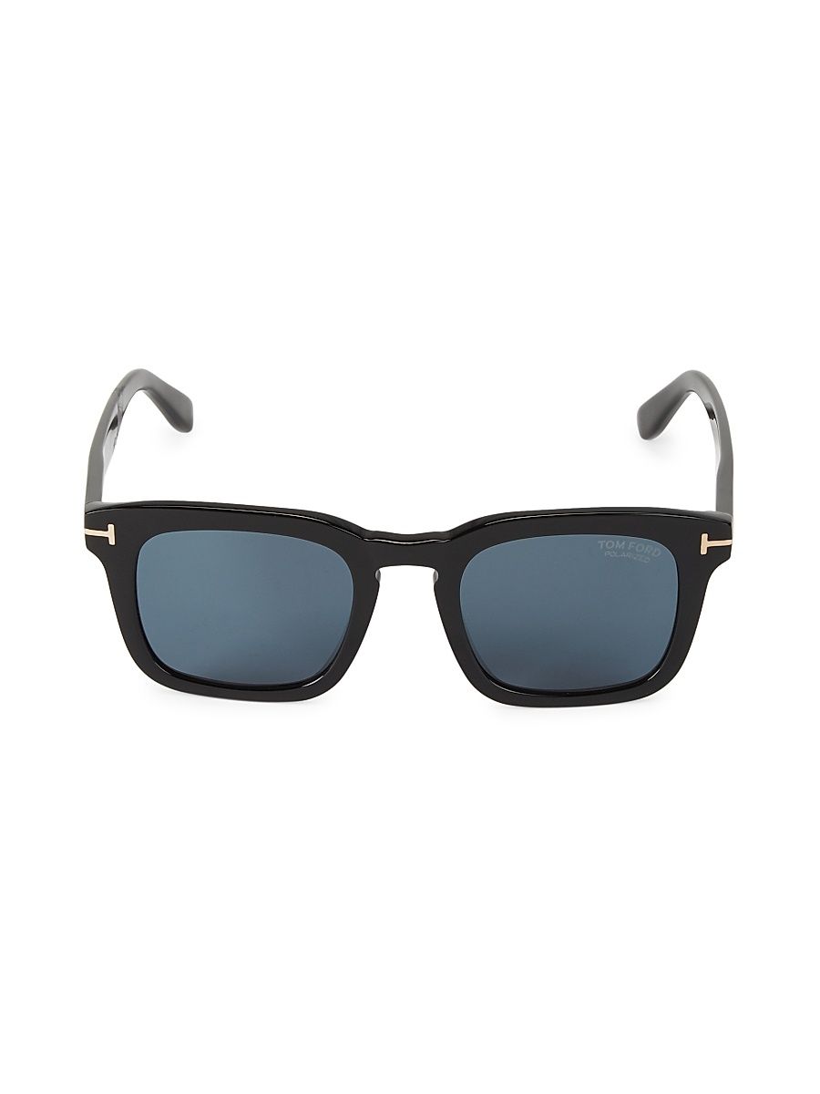 Men's Dax 50MM Square Sunglasses - Black