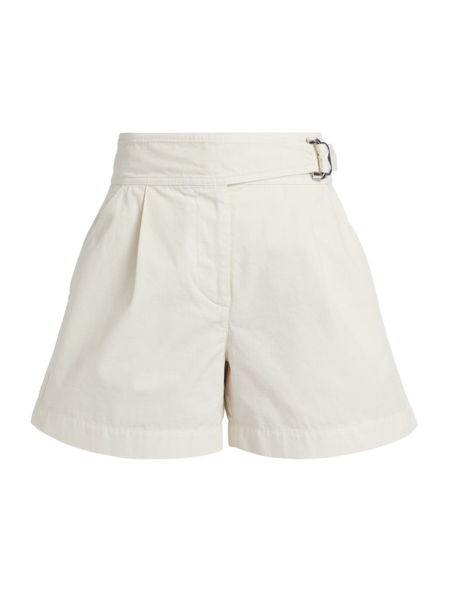 Burberry Women's Belted Cotton Shorts - Off White - Size 14
