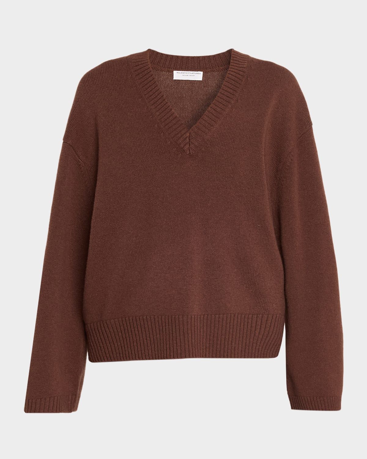 V-Neck Relaxed Merino Wool Sweater