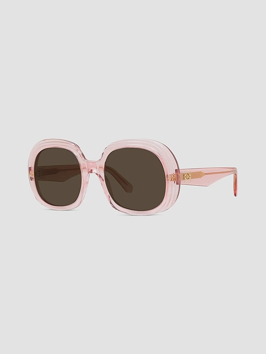 Women's Anagram 54MM Round Sunglasses - Pink Brown