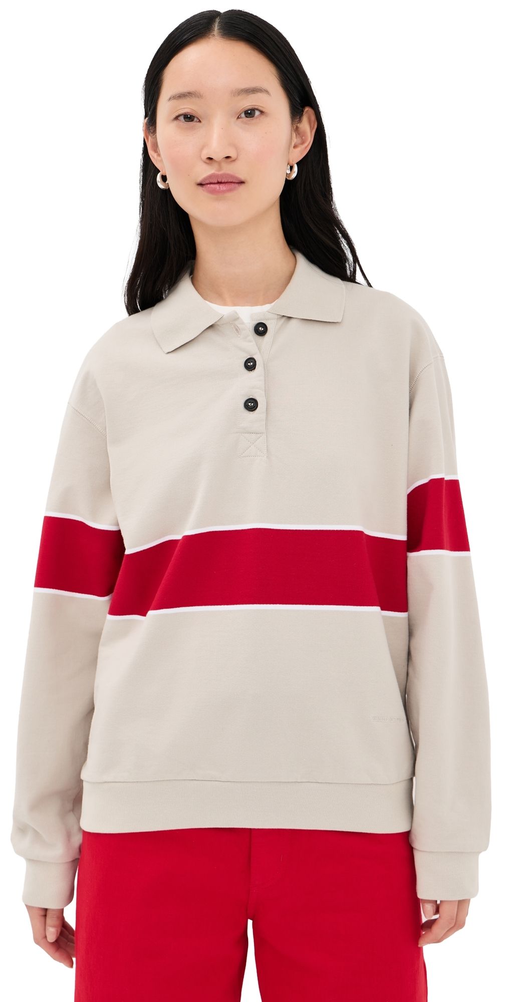 Kallmeyer Blake Rugby Polo Jade/Crimson S
