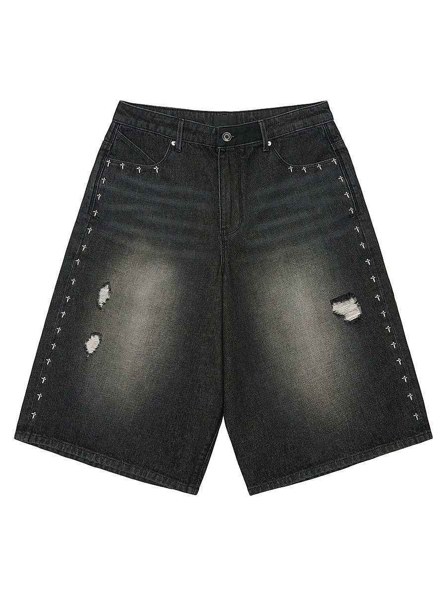 Men's Chaparral Gustavo Denim Bermuda Shorts - Noir - Size 42
