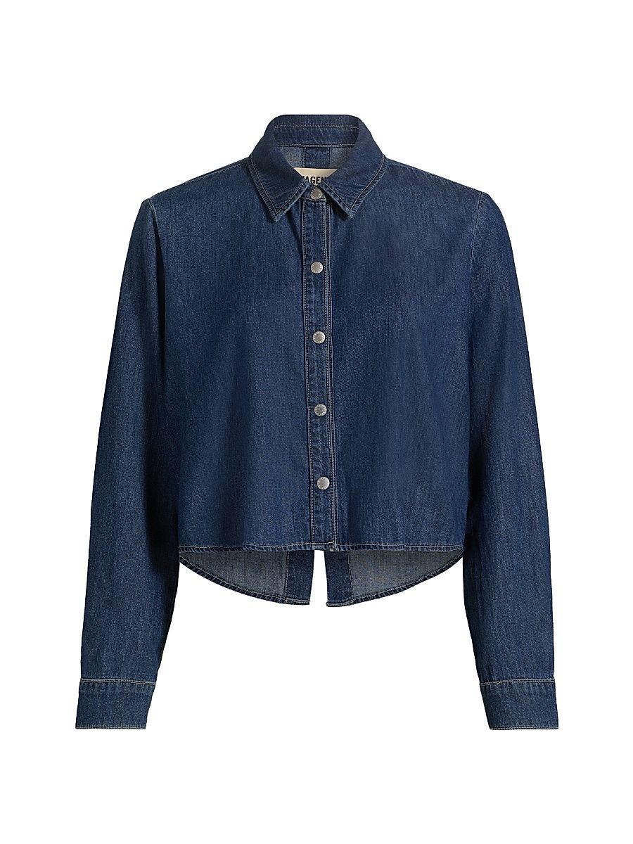 Women's Annette Denim Long-Sleeve Shirt - Spokane - Size Large