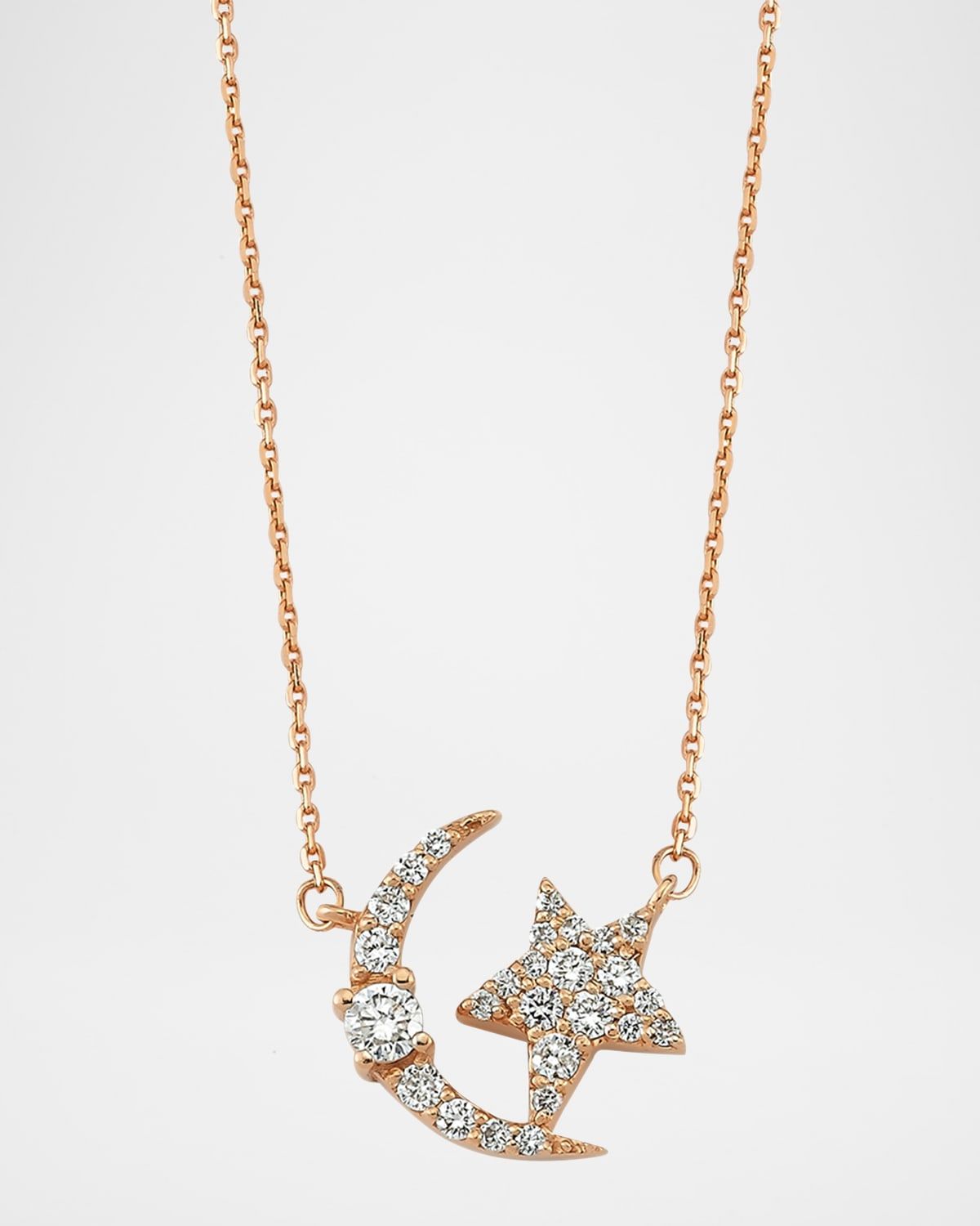 Sirius Integrated Pendant Necklace with Diamonds