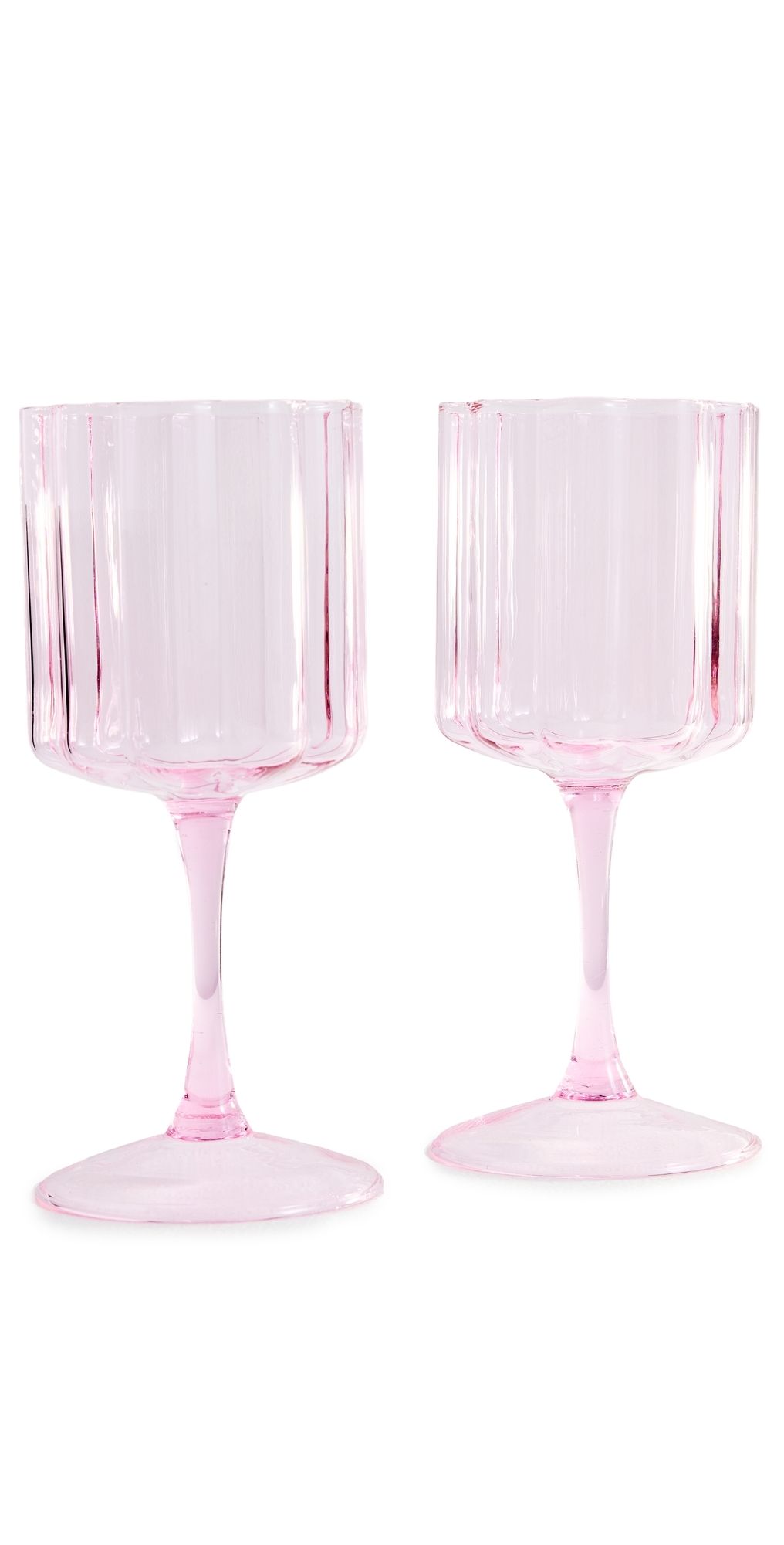 FAZEEK Wine Glasses Pink One Size