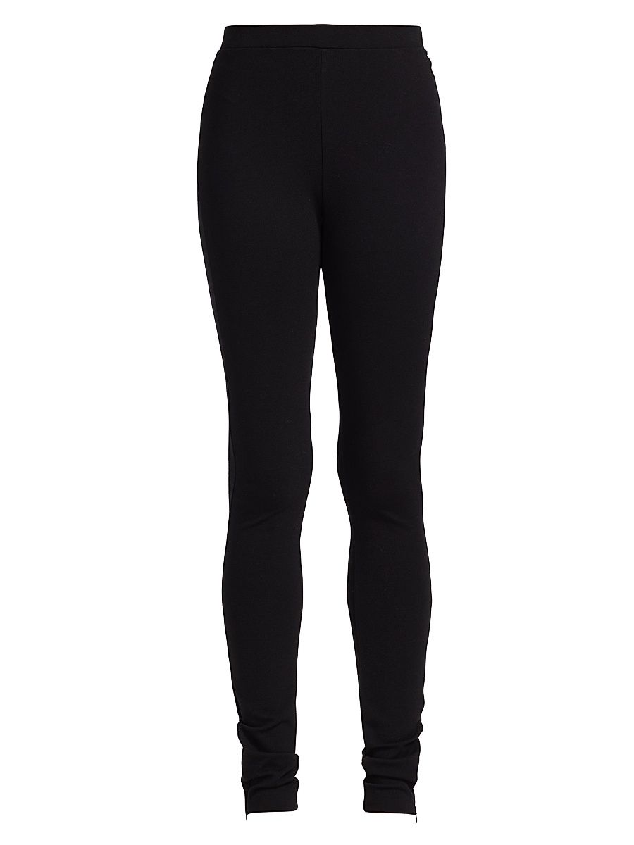 Women's Ankle Zip Leggings - Black - Size Large