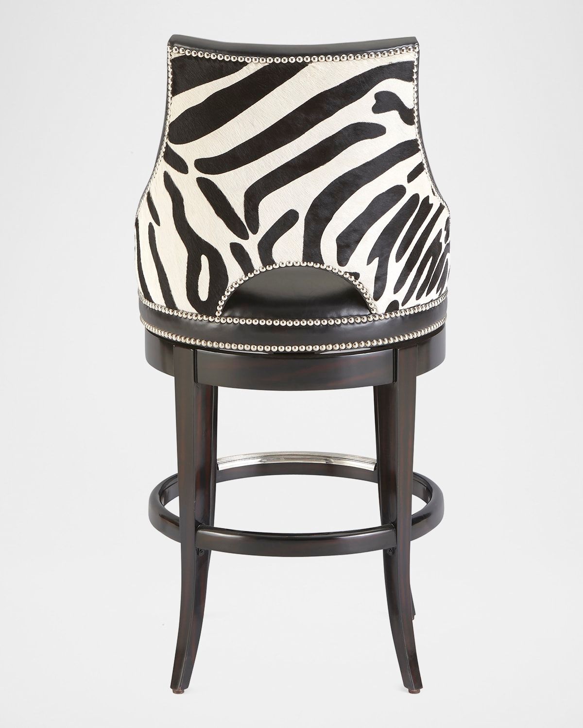 Zebrano Swivel Barstool 31"