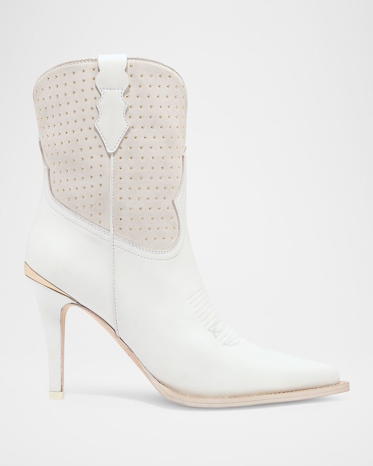 Wallis Studded Suede Western Booties