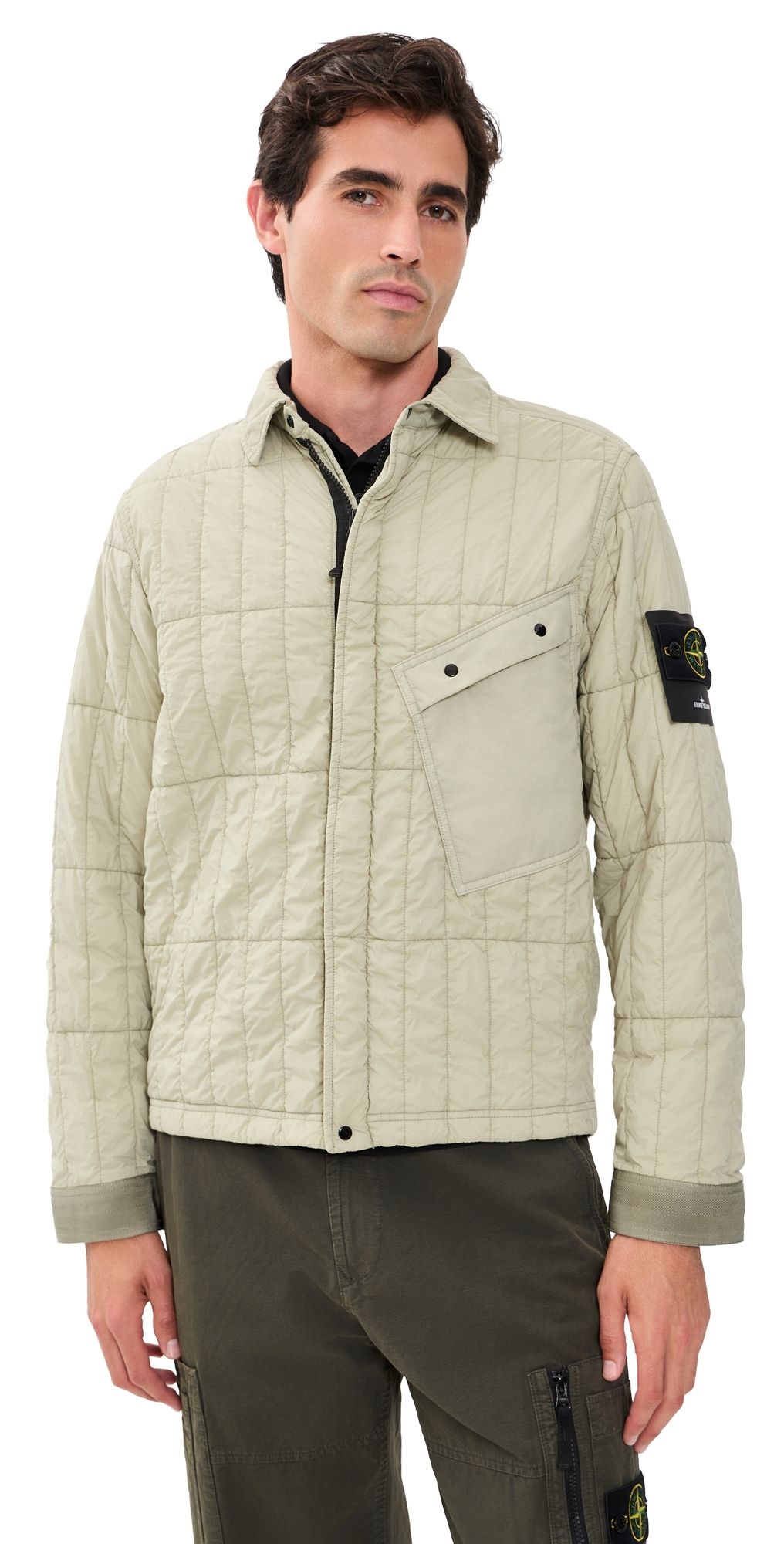 Stone Island Ultralight Nylon Quilted-TC Jacket Sand S