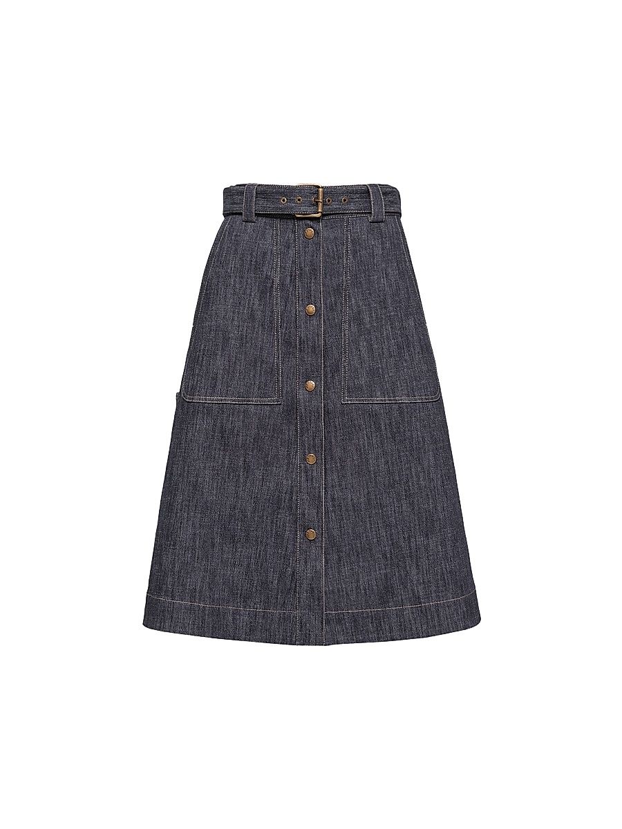 Women's Skirt in Denim - Denim Blue - Size 10