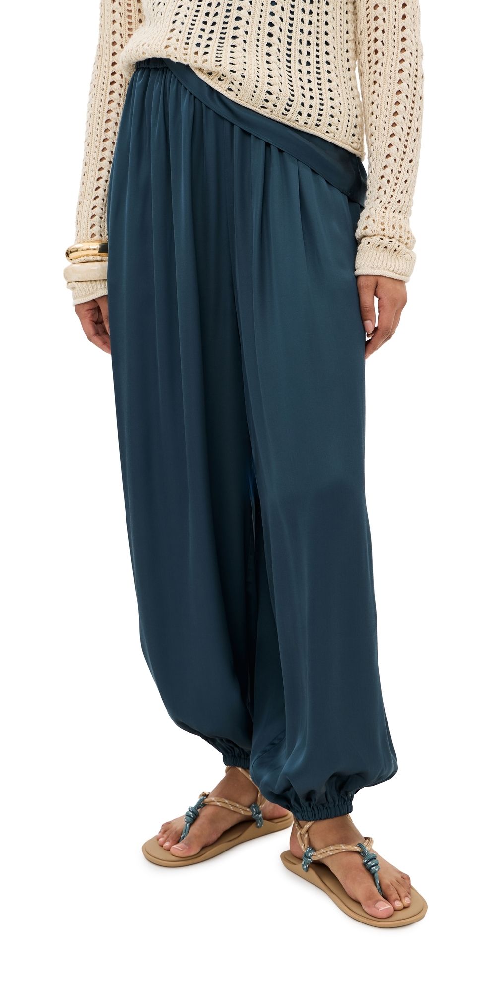 LE BOP Hunter Satin Balloon Pants Hazelnut S