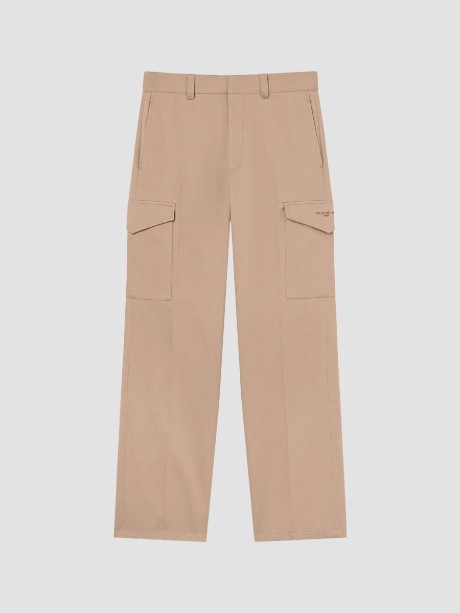 Givenchy Men's Straight Fit Cargo Pants in Cotton - Beige - Size 30