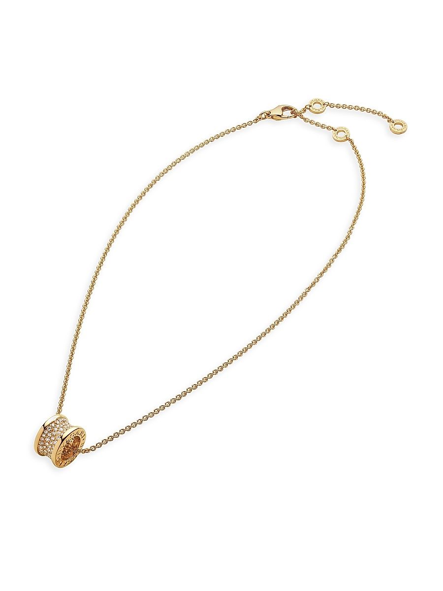 Women's B. Zero1 18K Yellow Gold & 0.87 TCW Diamond Pendant Necklace - Yellow Gold