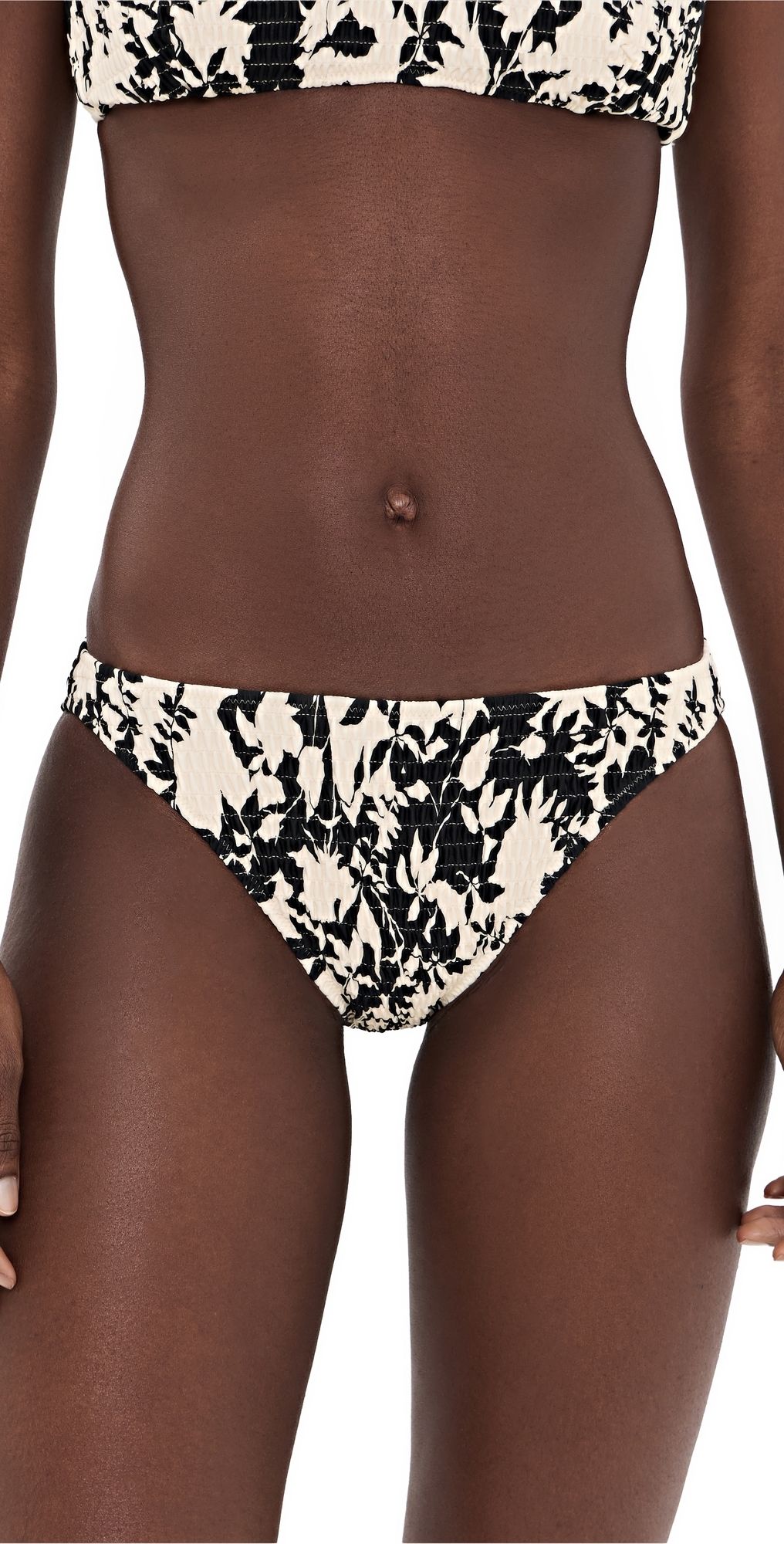 Tanya Taylor Valencia Bikini Bottoms Black multi L