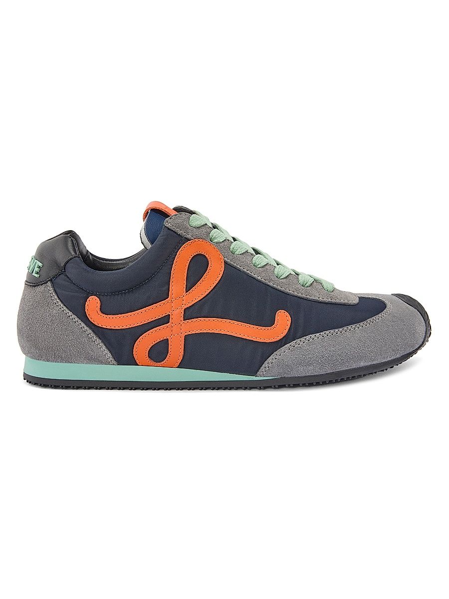Men's Ballet Runner 2.0 Low-Top Sneakers - Navy Orange - Size 11