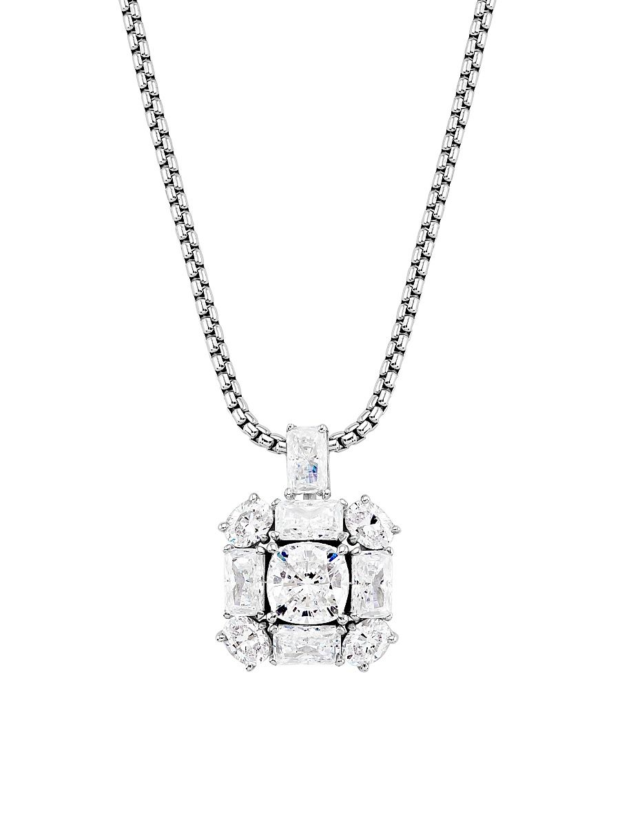 Women's Naomi Rhodium-Plated & Cubic Zirconia Pendant Necklace - Silver