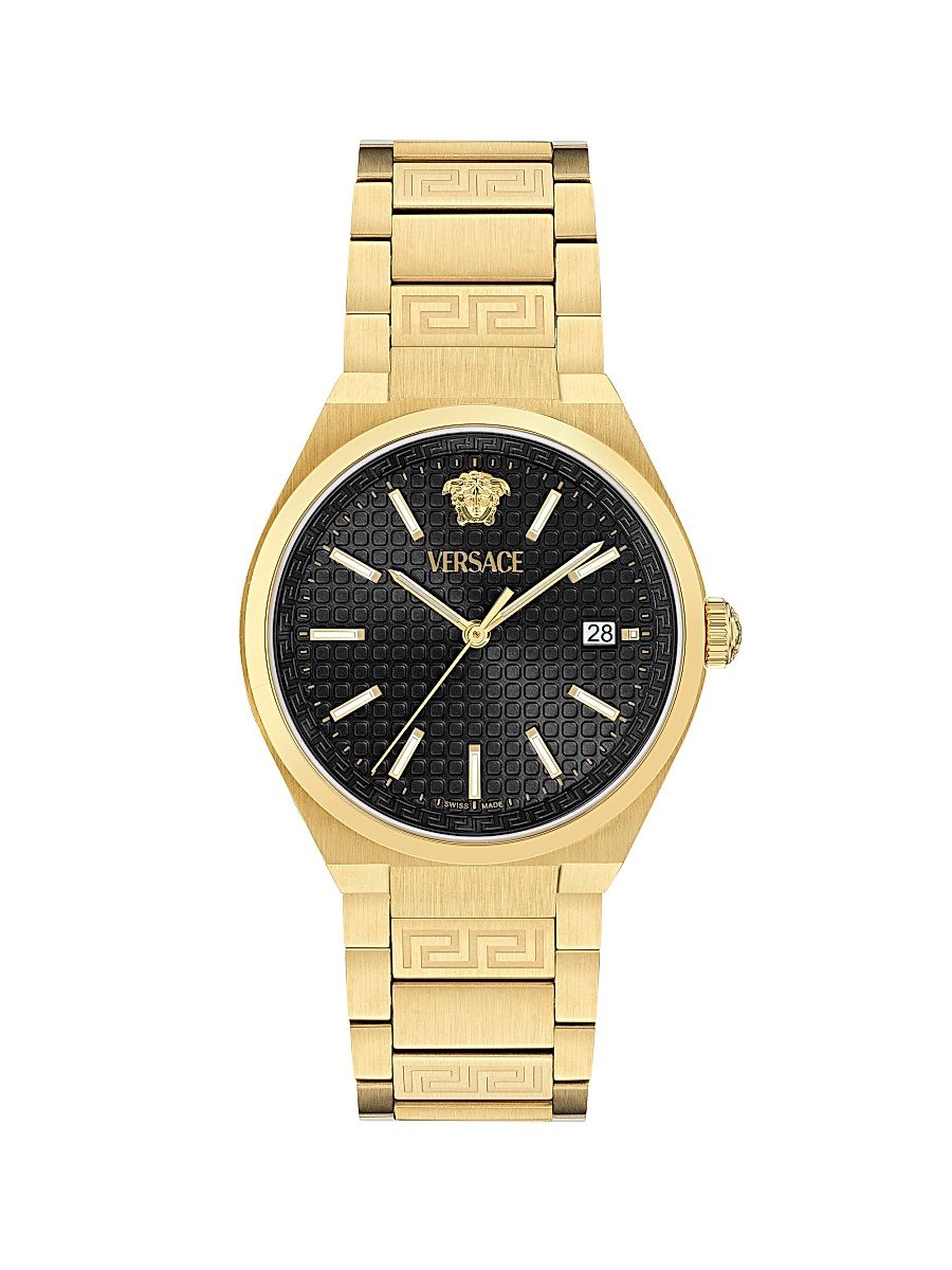 Men's V-Auria Goldtone Bracelet Watch/39MM - Yellow Gold