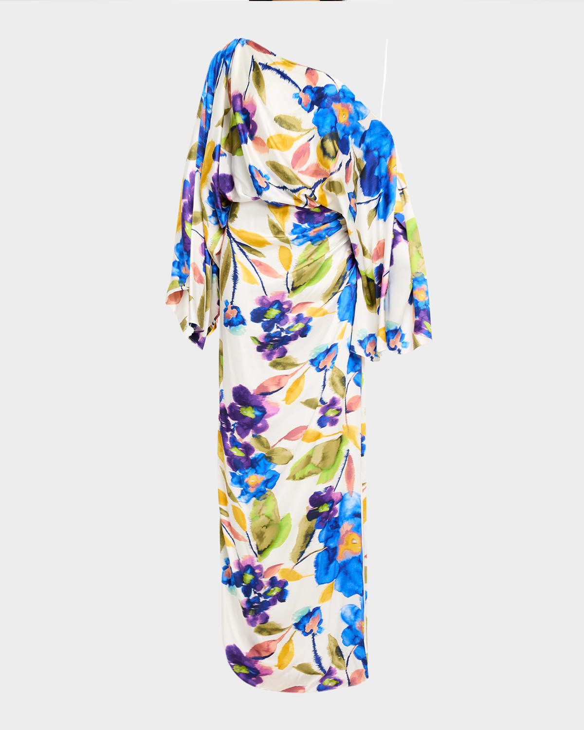 Noel Floral Asymmetric Maxi Dress