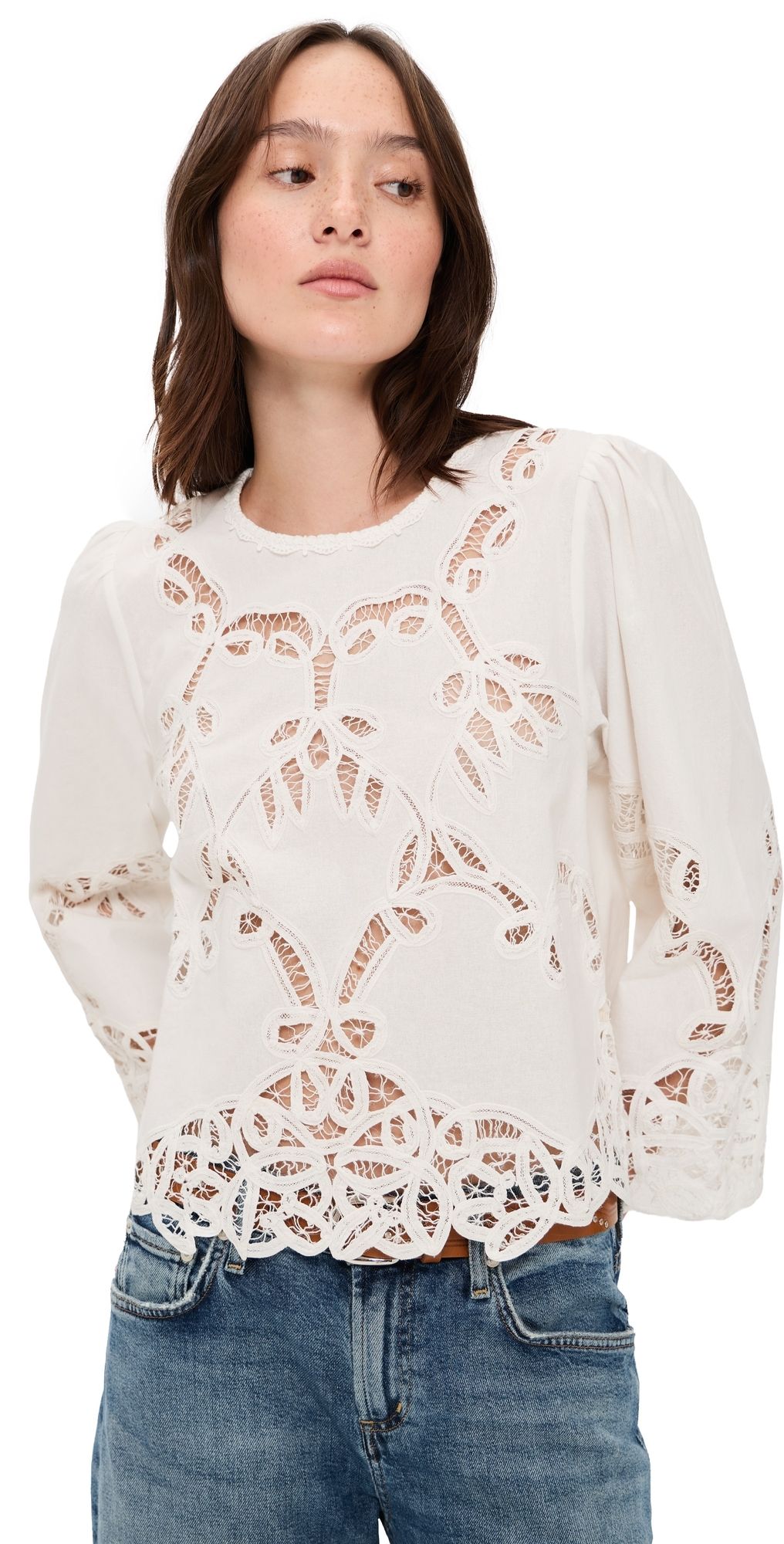 THE GREAT. The Picnic Top Cream 3