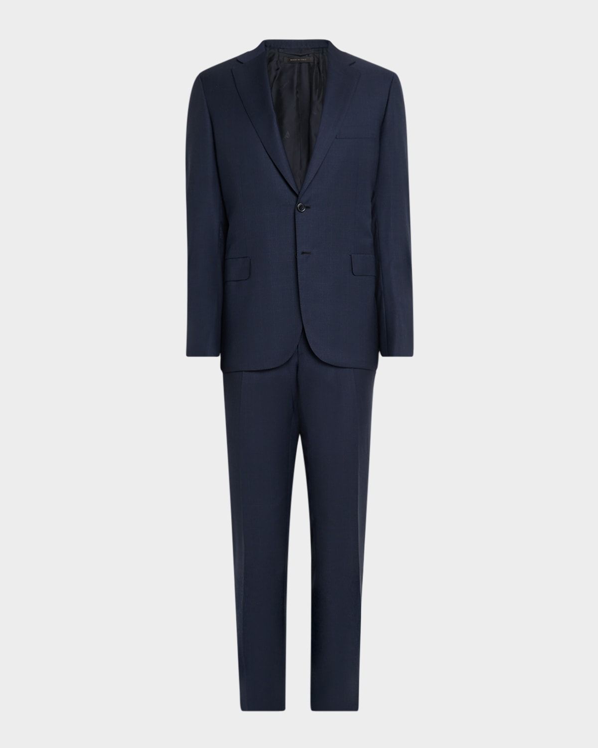 Men & apos;s Wool Tonal Prince of Wales Two-Piece Suit