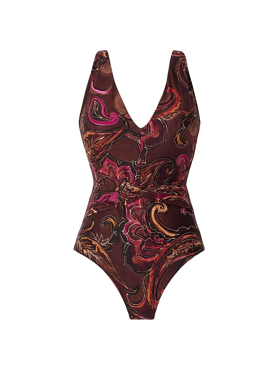 Women's Empress Esti Botanical Print One-Piece Swimsuit - Size 16