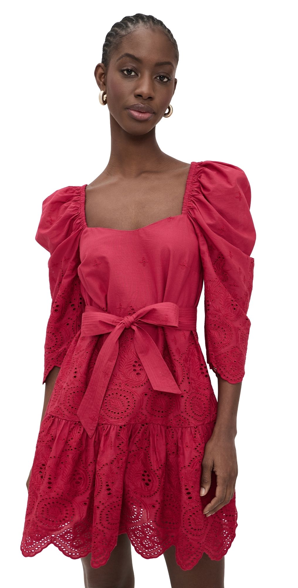 Cleobella Minta Mini Dress Red Bud S