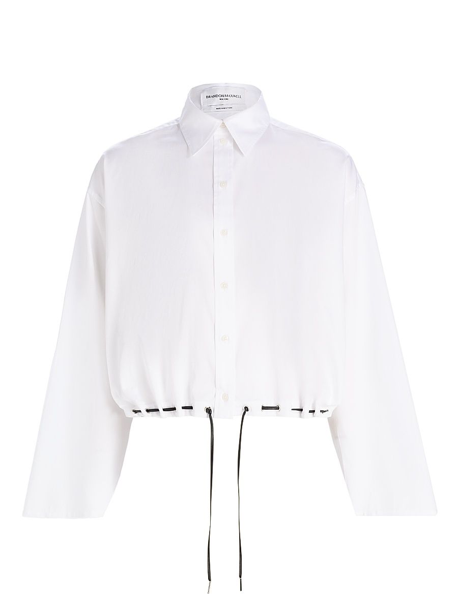 Women's Leland Cotton Eyelet Shirt - Optic White - Size XS