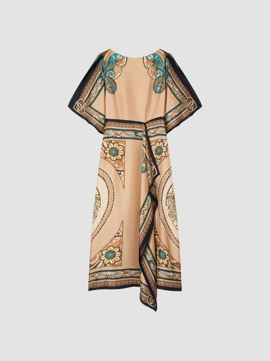 La DoubleJ Women's Foulard Dress - Kells Camel - Size 12