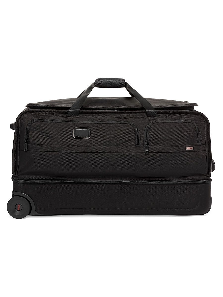 Men's Alpha Large Split 2-Wheel Duffel Bag - Black