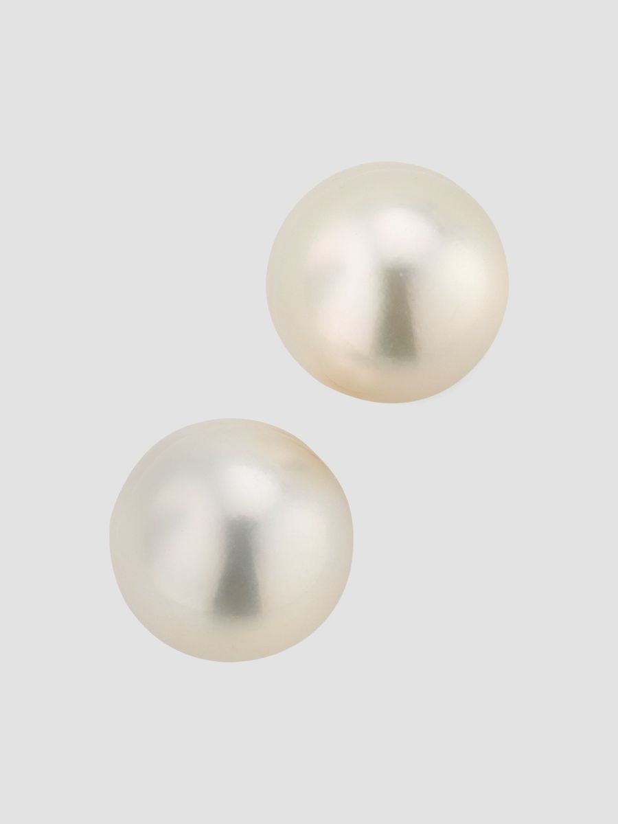 Women's 18K Yellow Gold & South Sea Pearl Stud Earrings/13MM - Yellow Gold