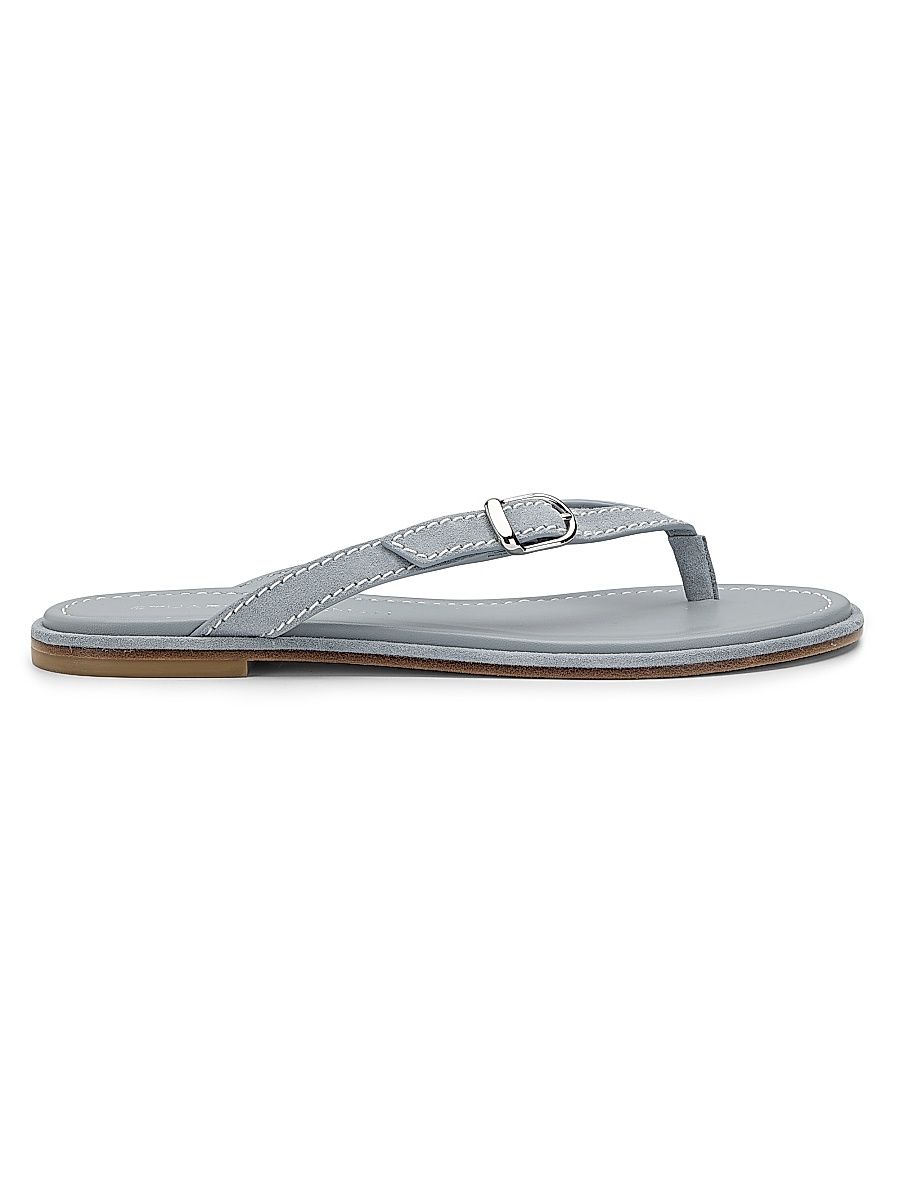 Women's Park Suede Thong Sandals - Breezy Blue - Size 9.5