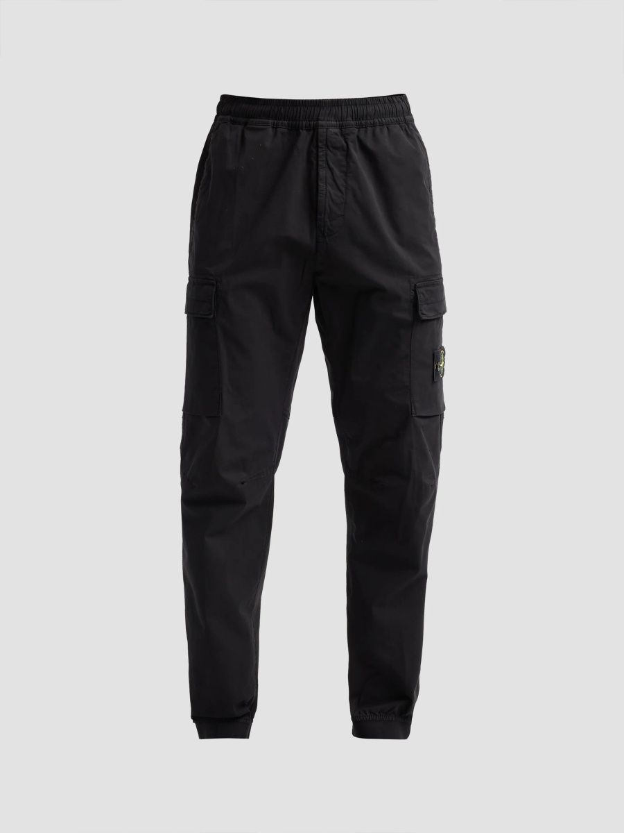 Stone Island Men's Cargo Jogger Pants - Black - Size 38
