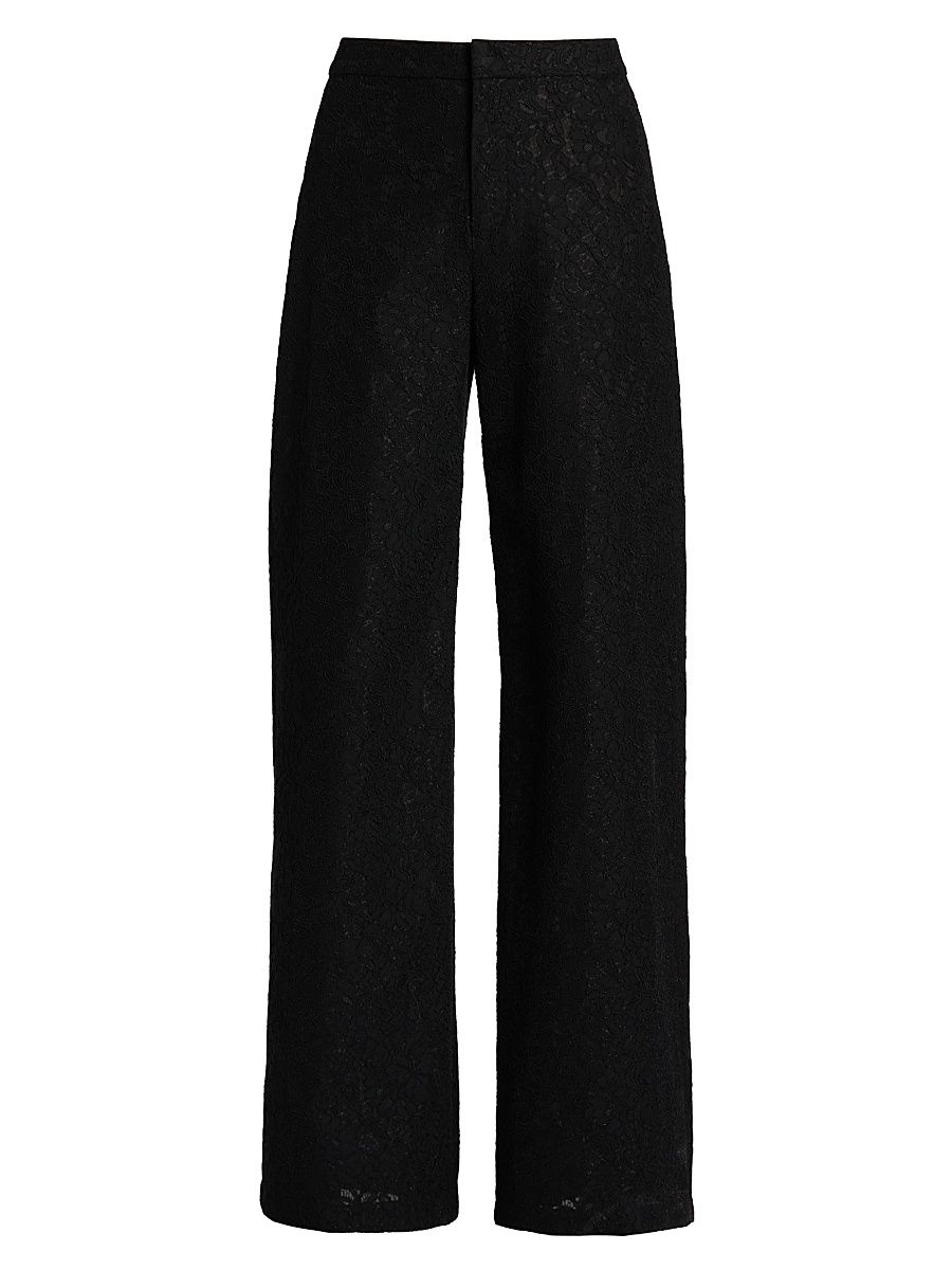 Women's Livvy Bonded Lace Trousers - Black - Size 16