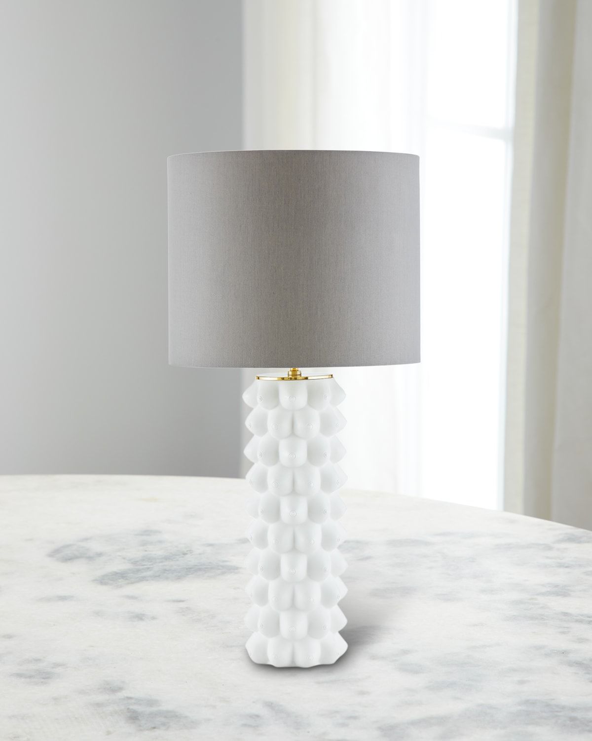 Georgia Table Lamp, White