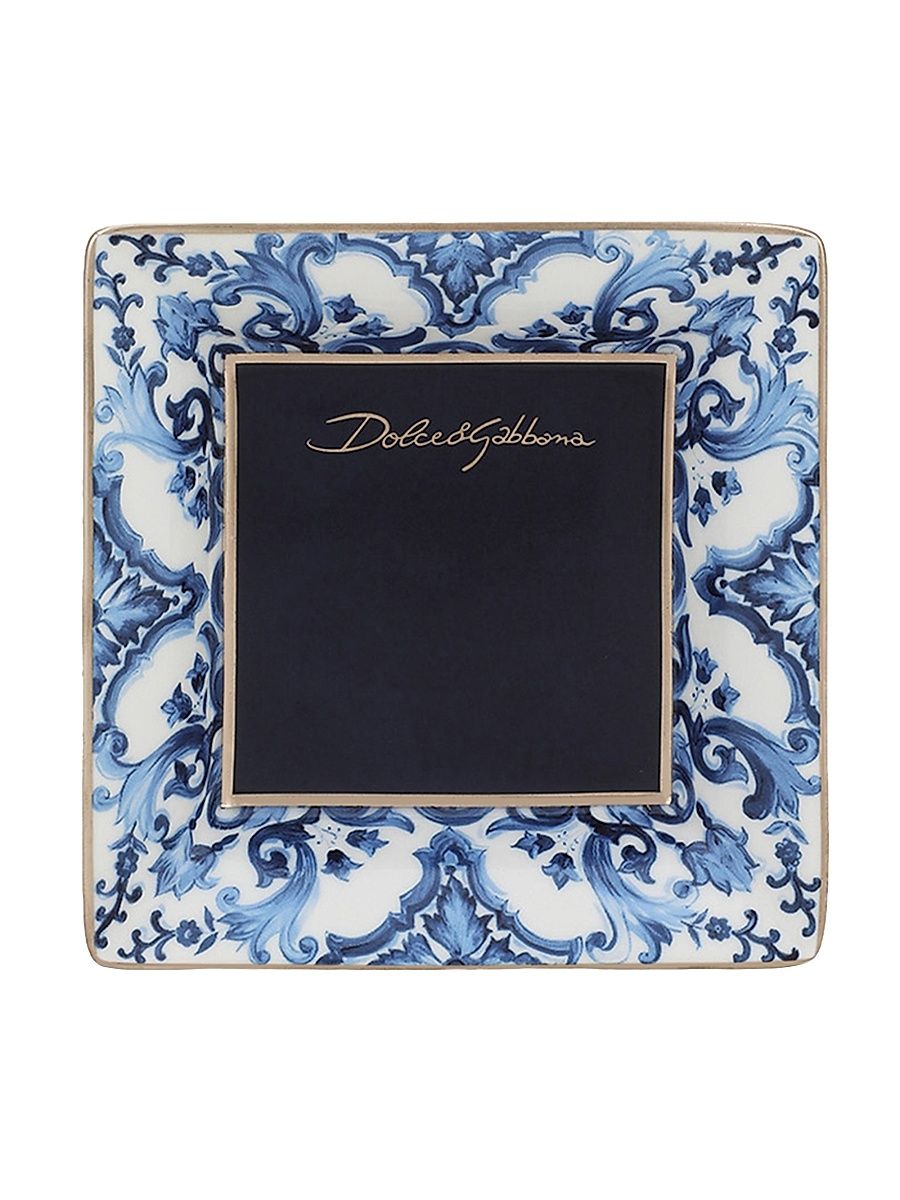 Blue Mediterraneo Square Trinket Dish