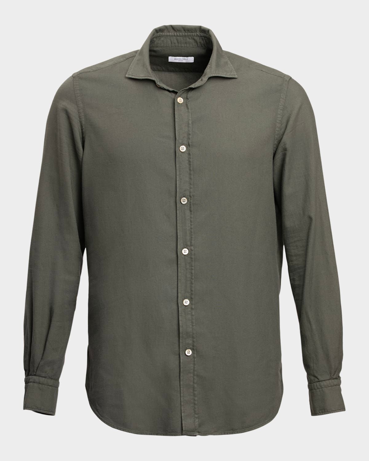 Men & apos;s Garment-Dyed Sport Shirt