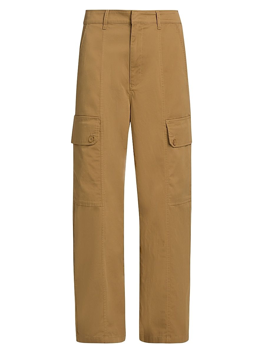 Women's Carter Wide-Leg Cargo Pants - Bark - Size 14