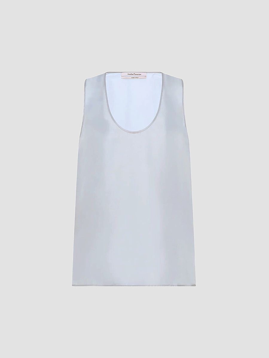 Women's Silk Tank - Sky - Size XL
