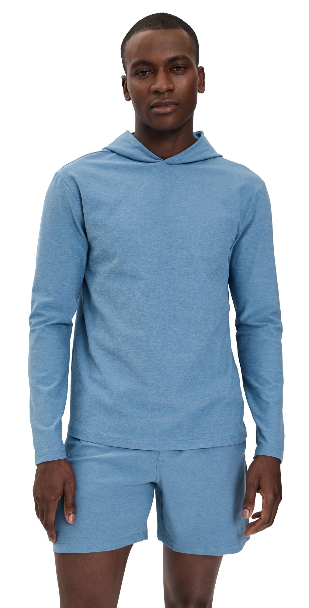 Beyond Yoga Spacedye Go-To Mens Hoodie Harbor Blue Heather L