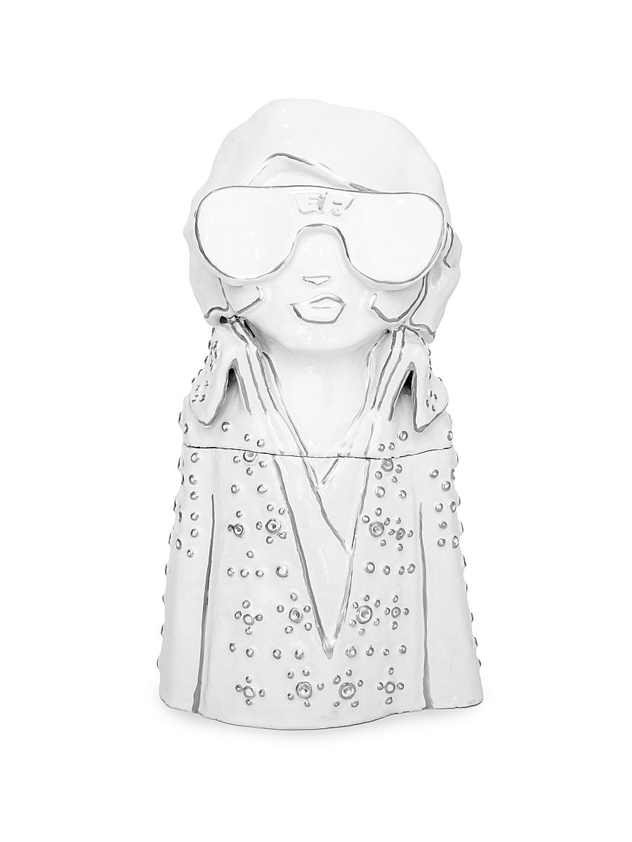 Elvis Cookie Jar - White