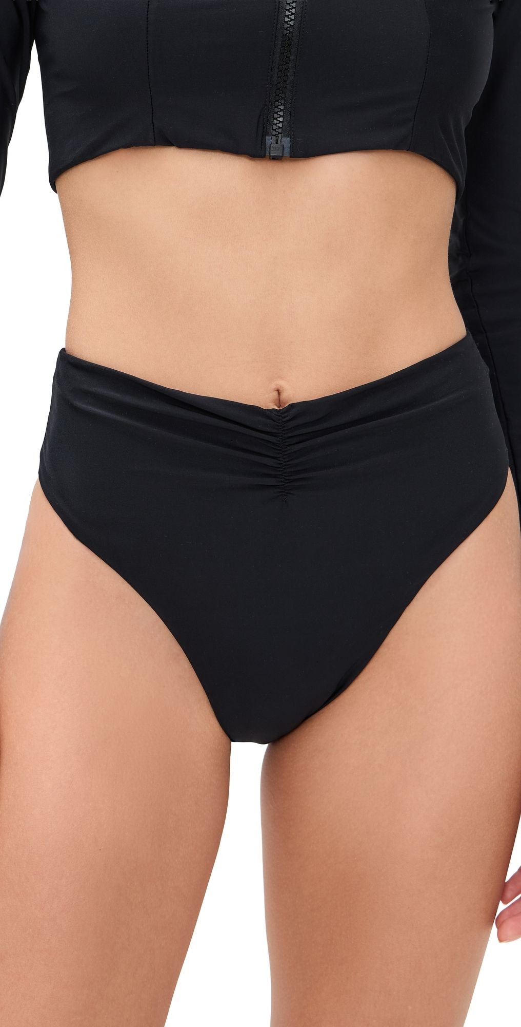 PQ Swim Harlow High Waist Bottoms Black M