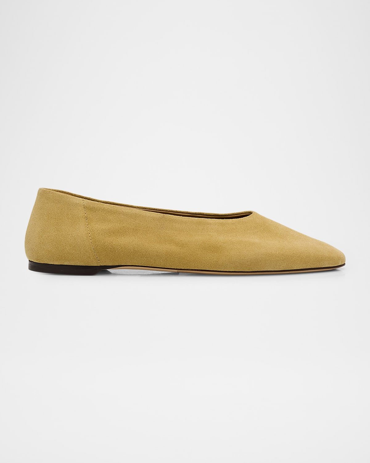 Slip Suede Ballerina Flats
