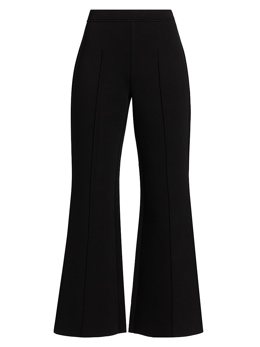 Women's Marena Crease Flared Pants - Black - Size Large