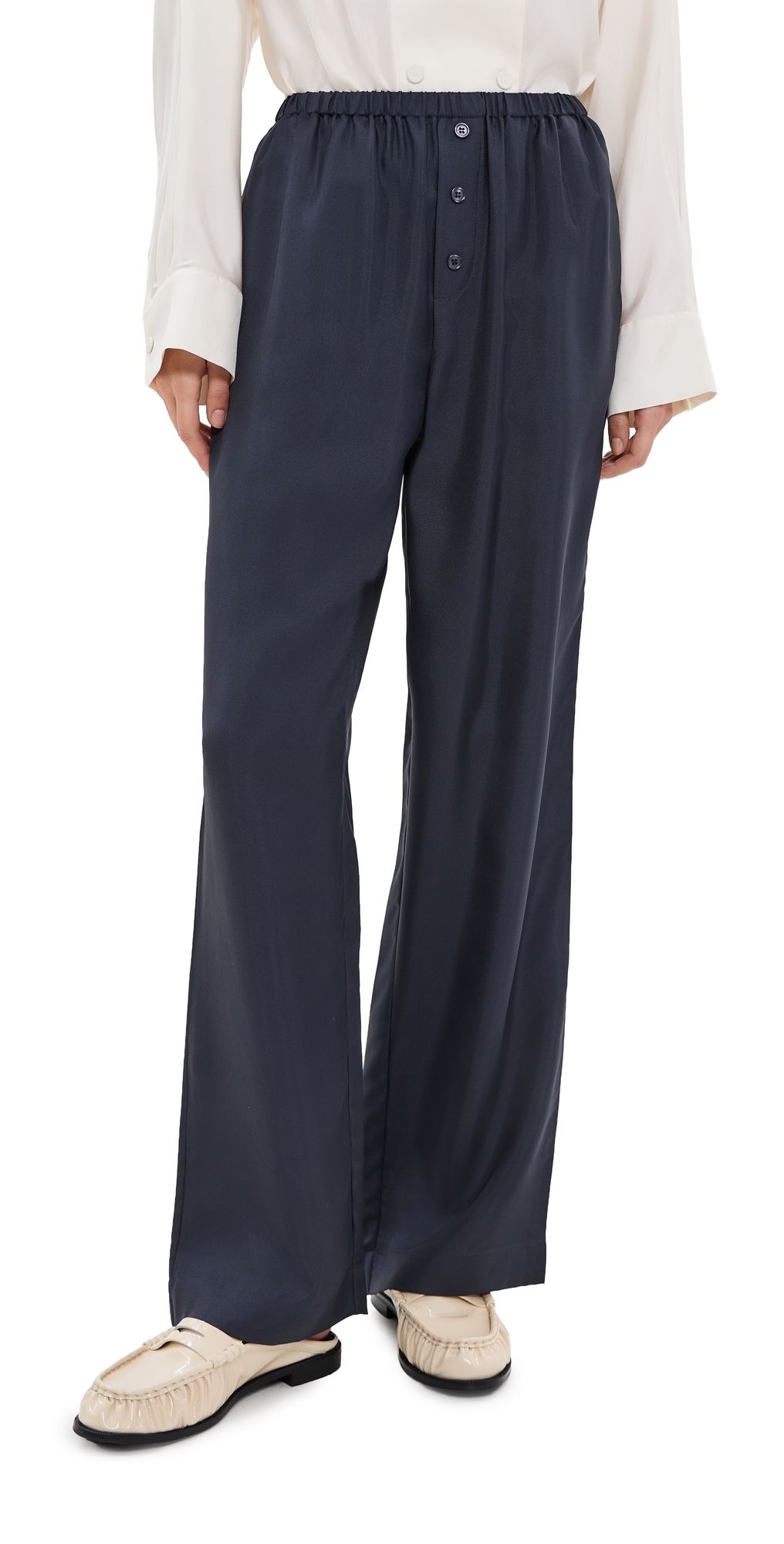 Róhe Silk Relaxed Trousers Night 38