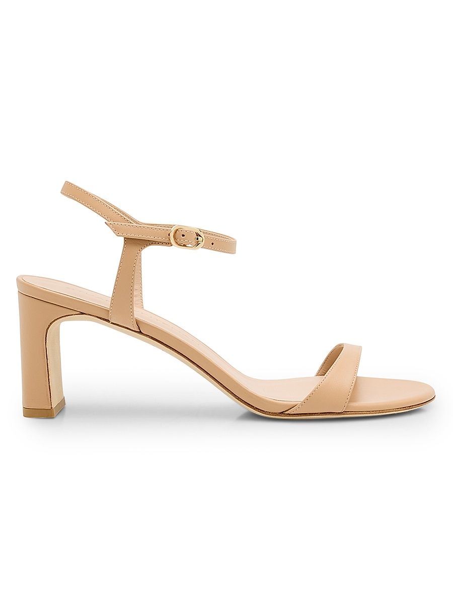 Women's Babette 60MM Leather Sandals - Beige - Size 7