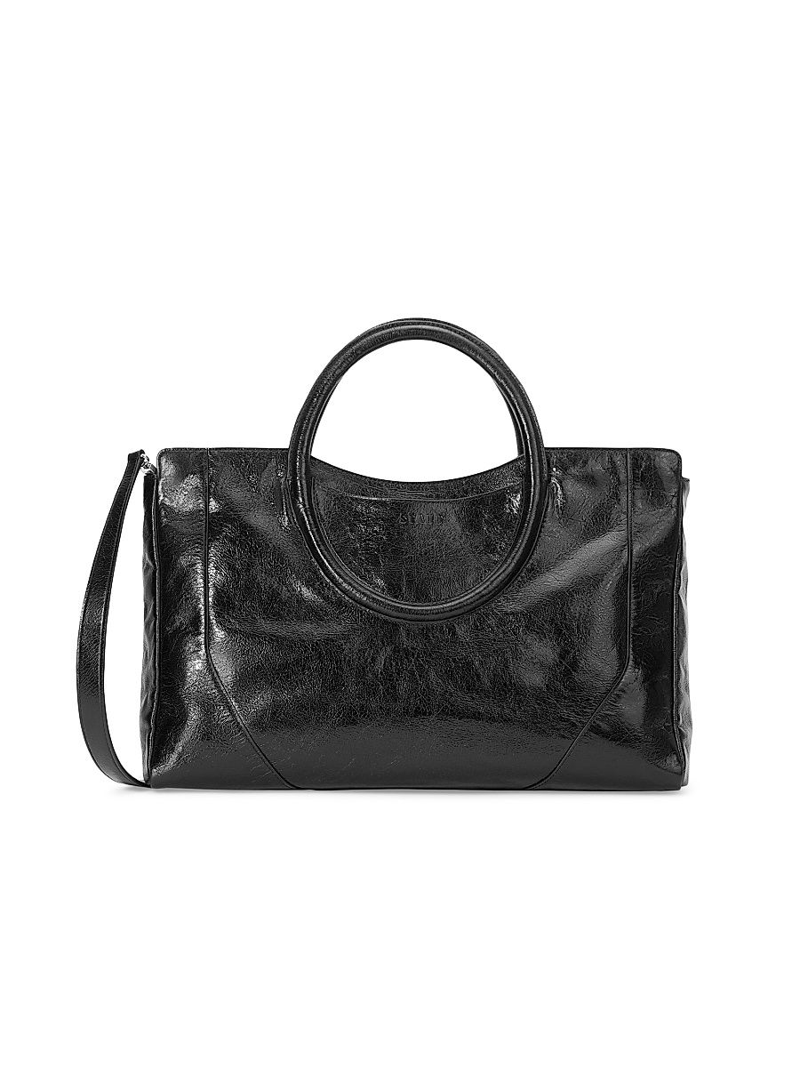 Women's Maude Leather Satchel - Black