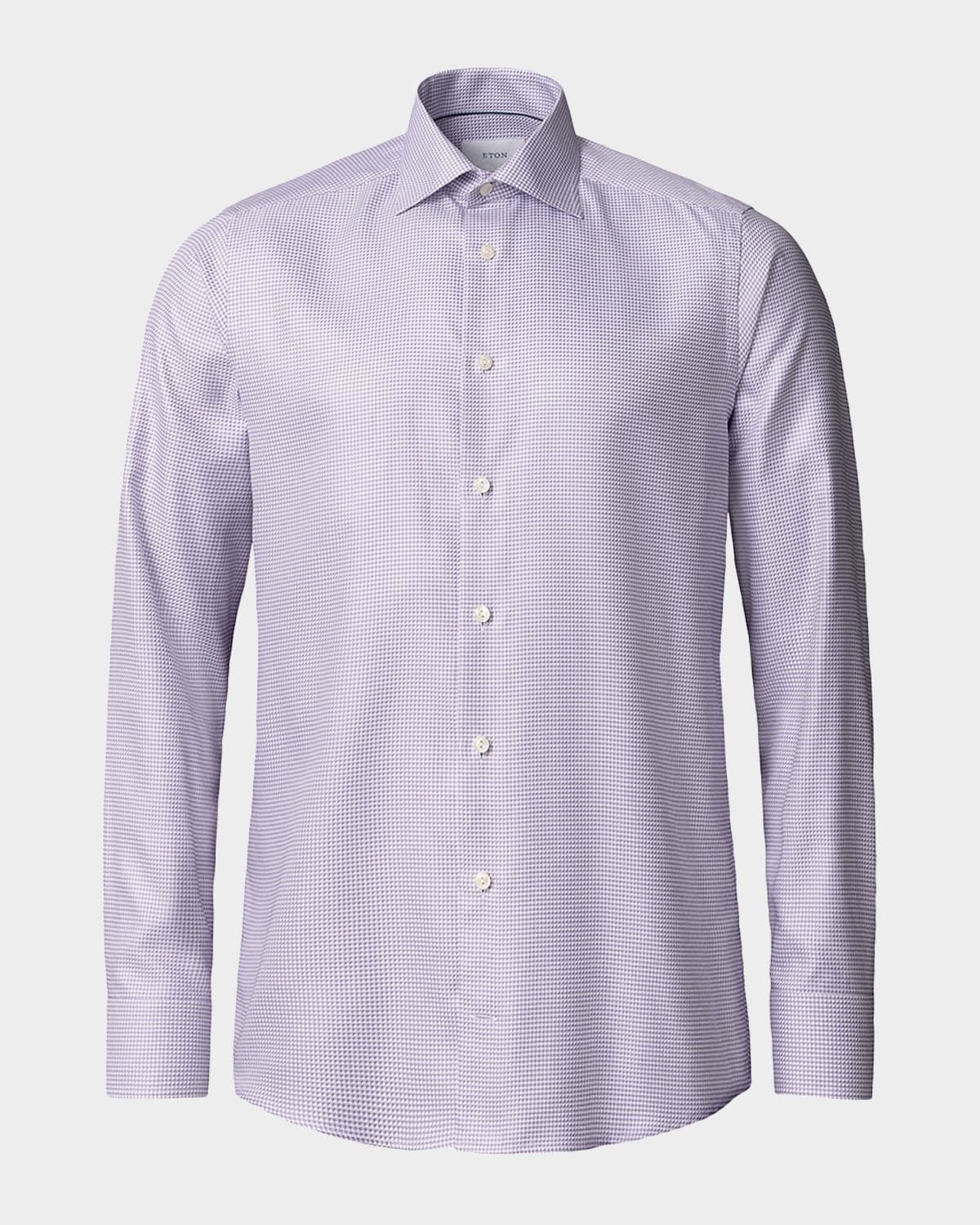 Men & apos;s Contemporary-Fit Organic Cotton Chevron Dress Shirt