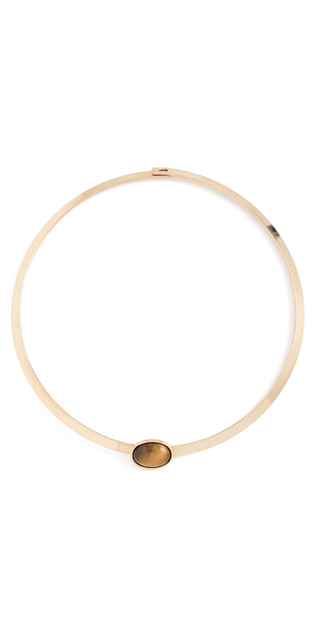 Jennifer Behr Elaine Collar Necklace Tigers Eye One Size