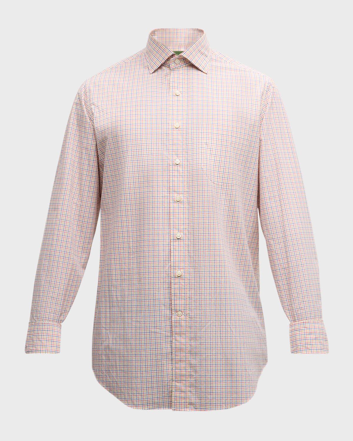 Men & apos;s Tattersall Poplin Sport Shirt